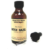 Natural Witch Hazel Extract; 2 Ounce Amber Glass Bottle with Calibrated Pipette